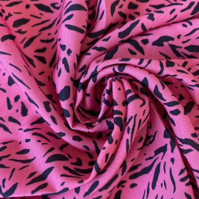 KOSULJAR VIS CHALIS DGT PRT DSN # 598 S ANIMAL # PINK BLACK