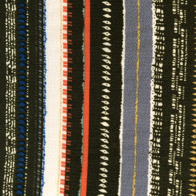 KOSULJAR S BUBBLE CREP PRT DSN # STRS MULTICOL # GREEN