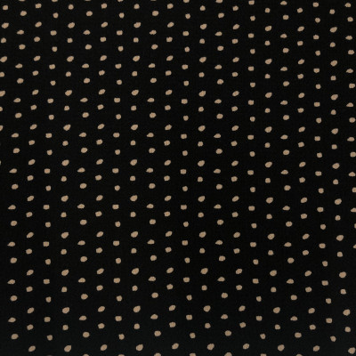 KOSULJAR S BUBBLE CREP PRT DSN # 23 DOTS # BLACK ESTUCO BEIGE