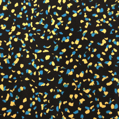 KOSULJAR S BUBBLE CREP PRT DSN # S ANIMAL # BLACK YELLOW