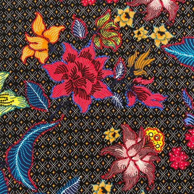 KOSULJAR VIS RYN POP PRT DSN # 10 # FLOWERS BLACK