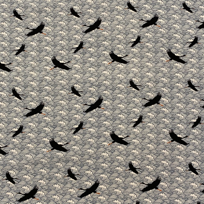 KOSULJAR VIS RYN POP PRT DSN # 25 # CRANE # BLACK ORANGE