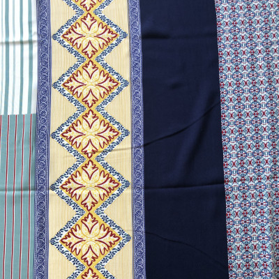KOSULJAR VIS RYN POP PRT DSN # SCARF LINES GREEN