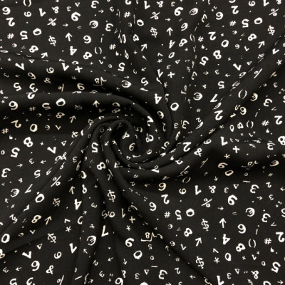 KOSULJAR S PEACH PRT DSN # NUMBERS # BLACK