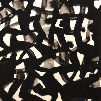 KOSULJAR S PEACH PRT DSN # ABSTRACT # BEIGE WHITE