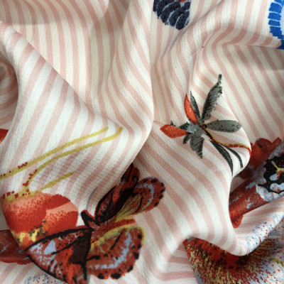 KOSULJAR S BUBBLE SATEN PRT DSN # 38207 # BUGS PINK