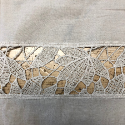 KOSULJAR CO LACE EMB DSN # 4192 # LEAVES LACE