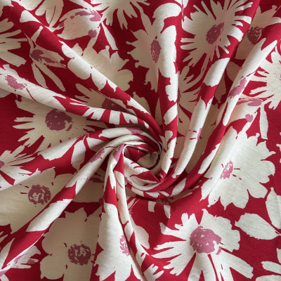 KOSULJAR V ADIA PRT DSN # B FLOWERS # TIBBETAN RED