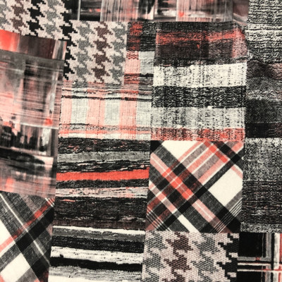 KOSULJAR S DOBBY PRT DSN # 3 CHECKS # GRAY RED