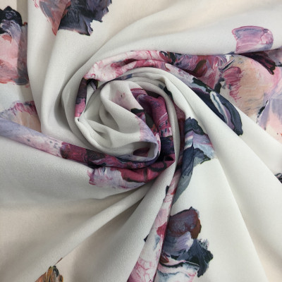 KOSULJAR S DOBBY PRT DSN # 5 FLOWERS PEONY # WHITE OFF