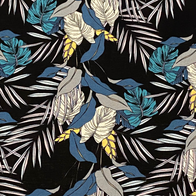 KOSULJAR VIS VALENTINO PRT DSN # TROPICAL # TEAL BLUE YELLOW