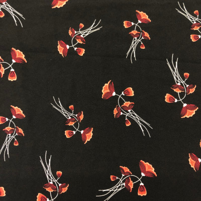 KOSULJAR S CREP MOSS PRT DSN # S FLOWERS 5 # FIESTA BLACK