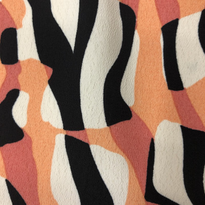 KOSULJAR S SHINY MORROCO PRT DSN # 4 # ZEBRA PEACH