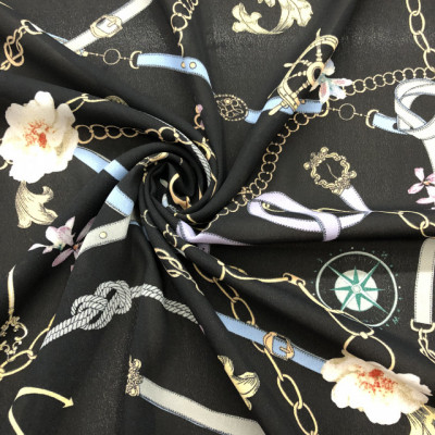 KOSULJAR S CHLOE CREP PRT DSN # CHAIN # BLACK