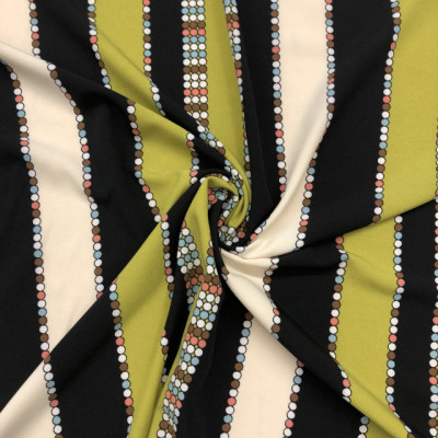 KOSULJAR S CREP DONA PRT DSN # 6502 STRS & DOTS # BLACK LIME