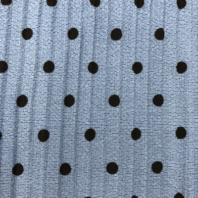 KOSULJAR S BUBBLE PRT PLISE CLASSIC DSN # POLKA DOTS # BLEACHED AQUA BLACK