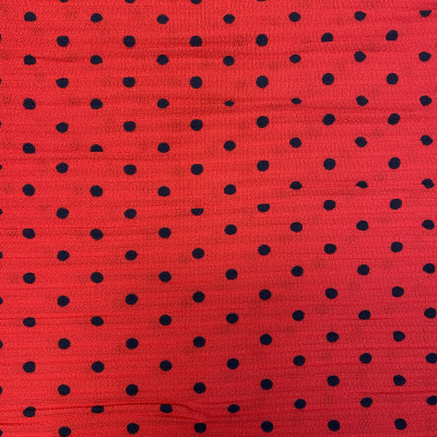 KOSULJAR S BUBBLE PRT PLISE CLASSIC DSN # POLKA DOTS # RED BLACK
