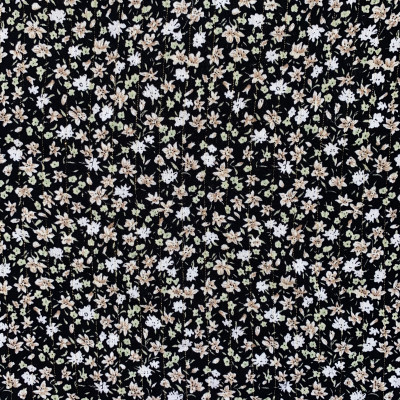 KOSULJAR VIS LRX PRT DSN # FLOWERS # BLACK