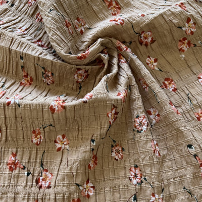 KOSULJAR CO CRUSHED PRT DSN # DAISY # BEIGE