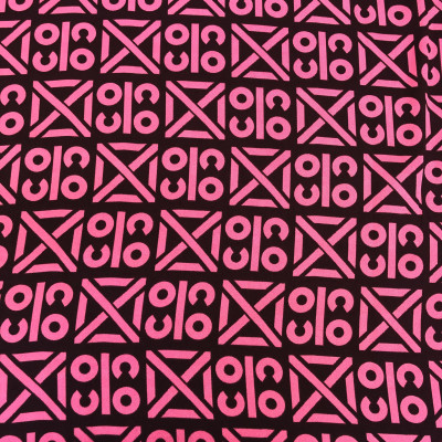 KOSULJAR S SATIN TWILL DORA PRT DSN # GEO 5275 # PINK PARDO