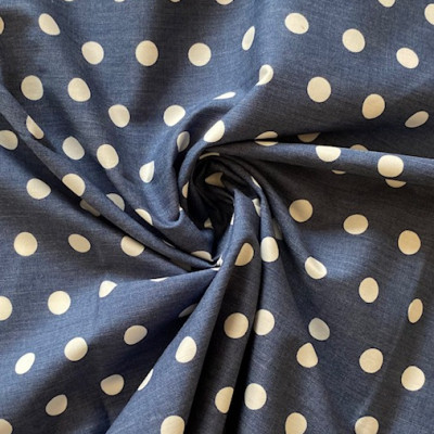 KOSULJAR CO POP DENIM PRT DSN # DOTS # D DENIM