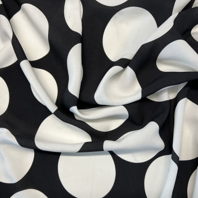 KOSULJAR VIS CHALIS LUX DGT PRT DSN # BIG DOTTY # BLACK WHITE OFF