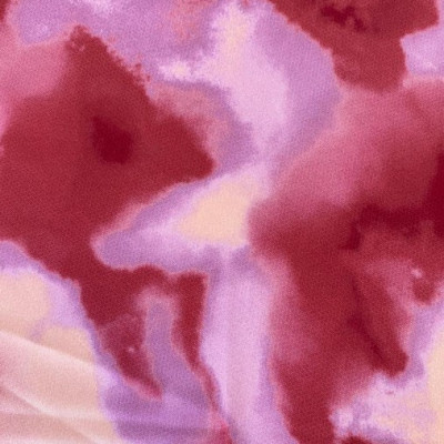 KOSULJAR S SATEN HANA DGT PRT DSN # TIE DYE # MINERAL RED PEACH