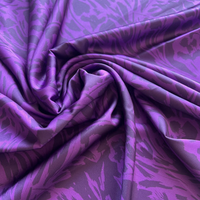 KOSULJAR S SATEN HANA DGT PRT DSN # FLOWERS # VIOLA FRAPPANT