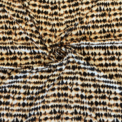 KOSULJAR S SATEN HANA DGT PRT DSN # ABSTRACT ANIMAL # BLACK ORANGE