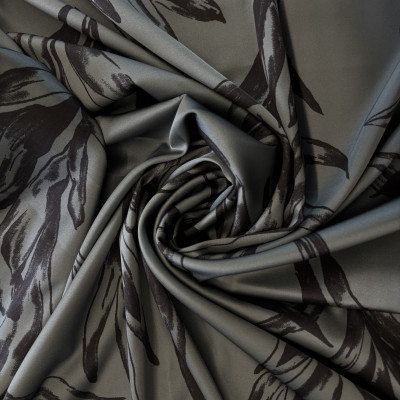 KOSULJAR S SATEN HANA DGT PRT DSN # LEAVES # GRAY