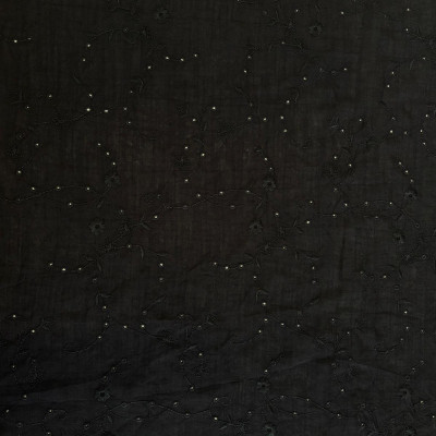 KOSULJAR VIS RYN 22073B EMB DSN # FLOWERS # BLACK