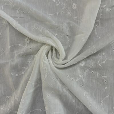 KOSULJAR VIS RYN 22073B EMB DSN # FLOWERS # WHITE