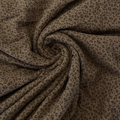 KOSULJAR CO MUSLIN PRT DSN # MULTI FLOWERS # BROWN