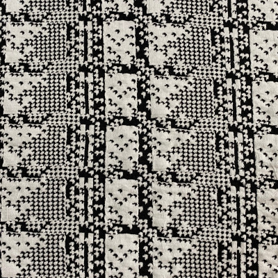 JQD KNIT V LENA DSN # 3157 # BLACK WHITE