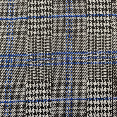 JQD KNIT S LEROY DSN # 8189 CHECKS # BLACK BLUE