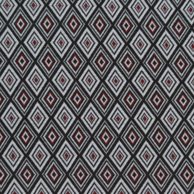 JQD KNIT S LEROY DSN # MEDIUM ROMBOIDES # BLACK BURGUNDY