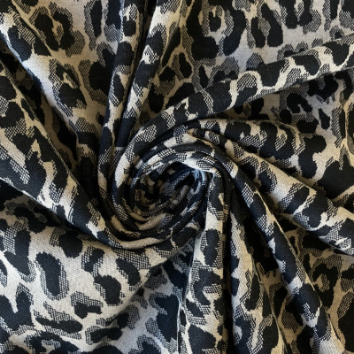 JQD KNIT S LEROY DSN # LEOPARD # BLACK BEIGE