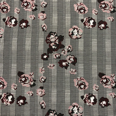 JQD KNIT V KORS DSN # 6988 # ROSES BURGUNDY