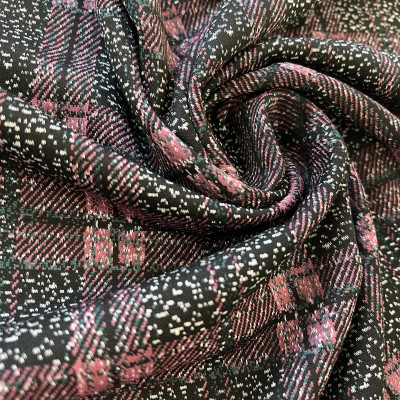 JQD KNIT V KORS DSN # CHECKS # GREEN PURPLE