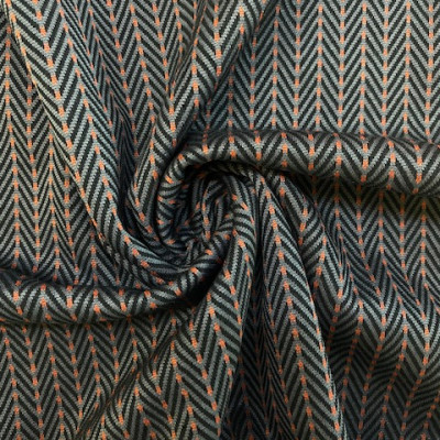 JQD KNIT V KORS DSN # ULLA HERRINGBONE # BURNT OCHRE