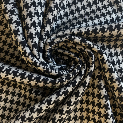 JQD KNIT V KORS DSN # B PEPITO # BLACK BEIGE