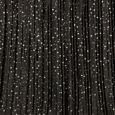 POLY KNIT PLISE FOIL LUX DSN # DOTS # BLACK SLV