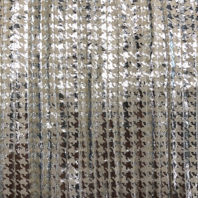 POLY KNIT PLISE FOIL LUX DSN # PEPITO # BEIGE SLV