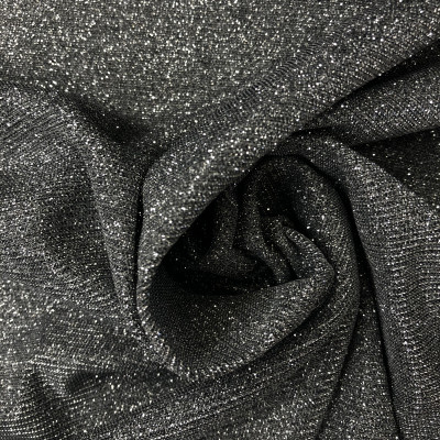 POLY KNIT DISCO METALIC # D GRAY SLV