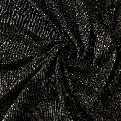 POLY KNIT FOIL BLACK