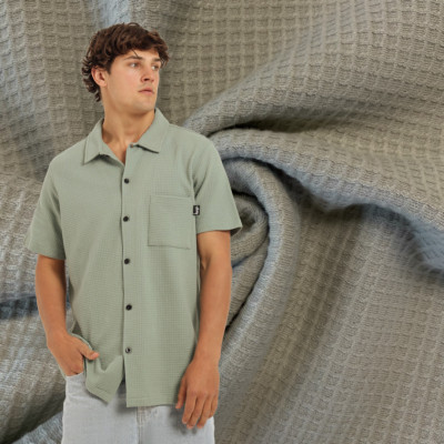 JQD KNIT CO WAFFLE # 2911 ABBEY STONE