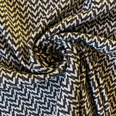 JQD KNIT V KORS H DSN # ZIK ZAK # BEIGE BROWN BLACK