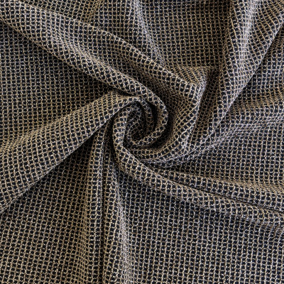 POLY KNIT S JQD LRX DSN # CHECKS # BLACK GOLD