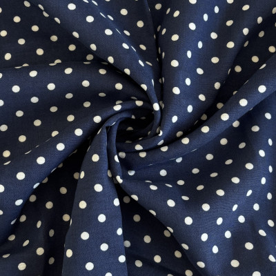 KOSULJAR VIS CHALIS T PRT DSN # 79 # DOTS L NAVY WHITE