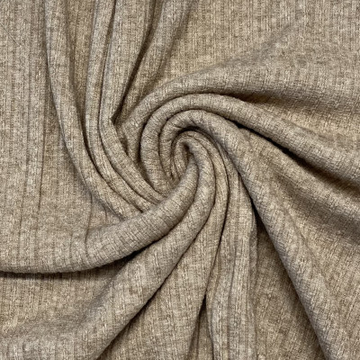 JQD KNIT VIS RIB SH BEIGE